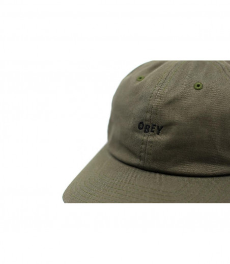 casquette Obey vert olive